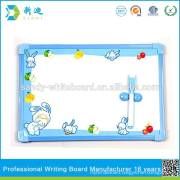 blue frame kids writing memo board